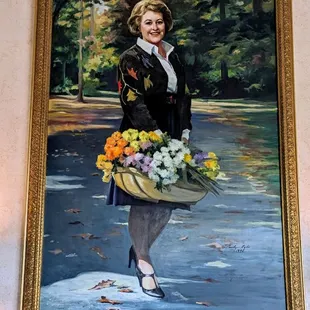 Arlene Stowe who with her husband Daniel J Stowe established a foundation and reserved the land on which to develop the botanical garden.