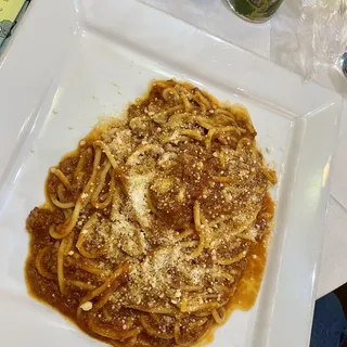 Spaghetti alla Chitarra in Salsa di Carne