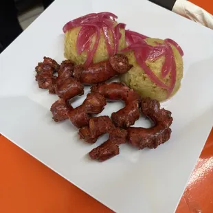 Dominican sausage and Mongu