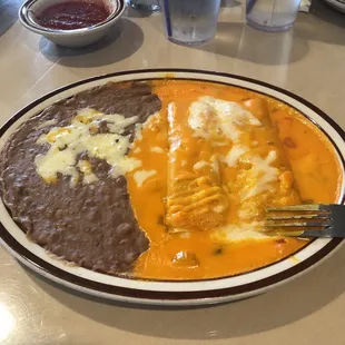 All cheese Enchiladas
