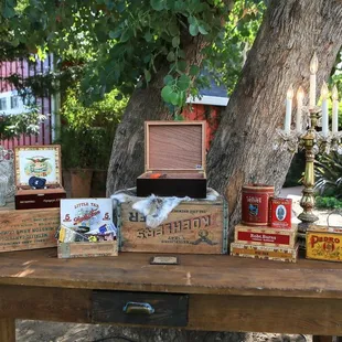 A gorgeous, yet masculine, cigar bar surprise for the special groom!