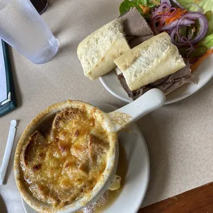 French dip and soup meal deal
