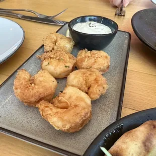 Crispy coconut shrimp