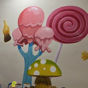 Decor in the candy shop