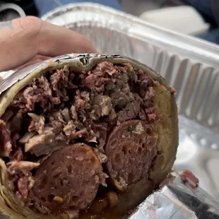 Brisket burrito