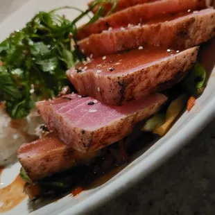 Seared ahi.