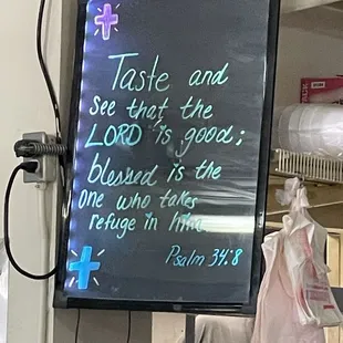 Display in restaurant