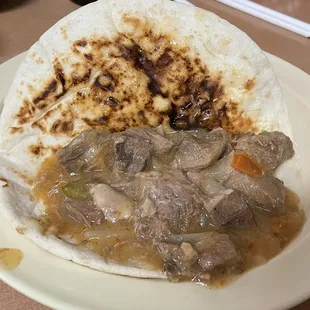 Lengua taco, so tender and super delish!