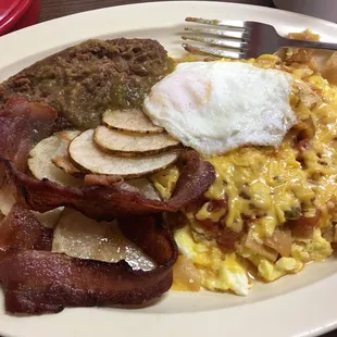 Refried beans living up to the definition.  No where but Daniel's Cafe.