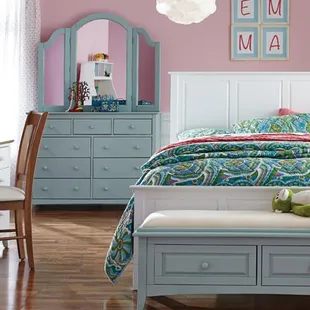 Bedroom furniture from John Thomas Select Custom Furniture at Daniels'Homeport Coastal Furnishings on the Outer Banks.