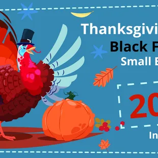 20% off the entire store Friday and Saturday. We'll be closed on Thanksgiving and reopen on Friday and Saturday from 9 to 5:3...