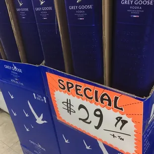 a special price sign in a store