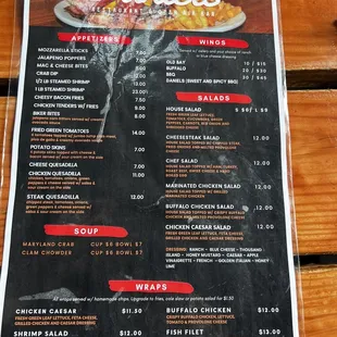 Menu Front