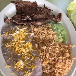 Carne asada plate