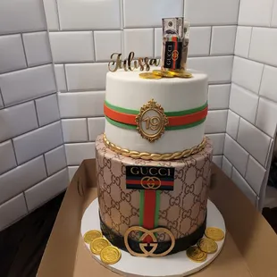 a gucci cake