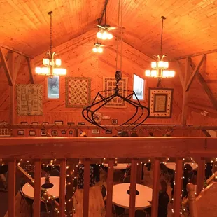 Event space in an old barn