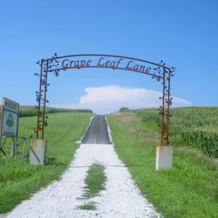 Entrance to the Vineyards from the Road