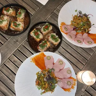 food, sushi and sashimi