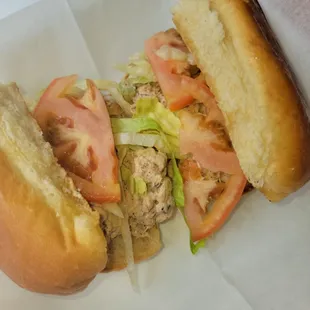 Blackened tuna salad sandwich