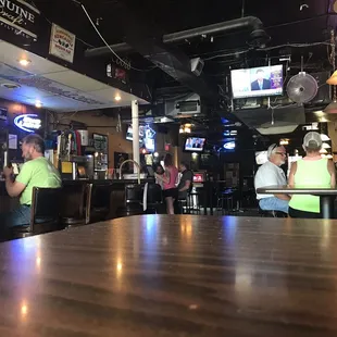 people sitting at the bar