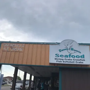 the front of the restaurant