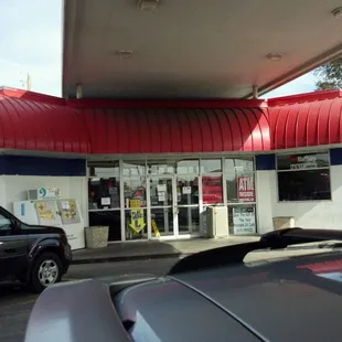 a view of the outside of the store