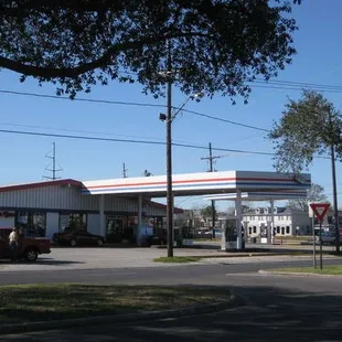 a gas station