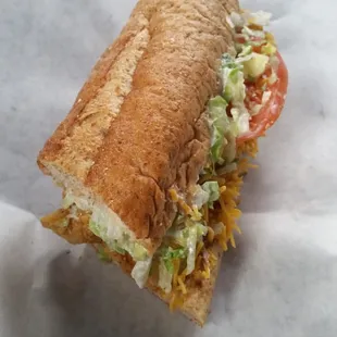 Half catfish poboy boy.