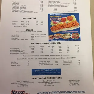 Menu - Part 2