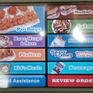 punch your order in on one of these touch screens (it's fast and fun), then it prints out your ticket, and you pay at the front