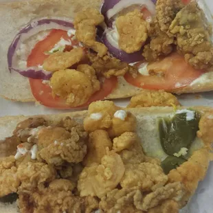 Fried oyster &amp; shrimp