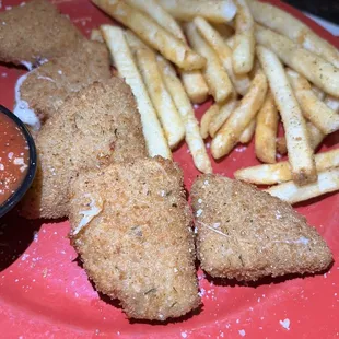 Fried provolone Triangles