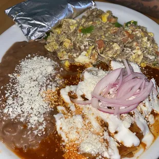 Machaca &amp; egg plate.