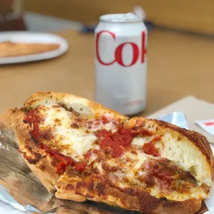Meatball parmesan sandwich