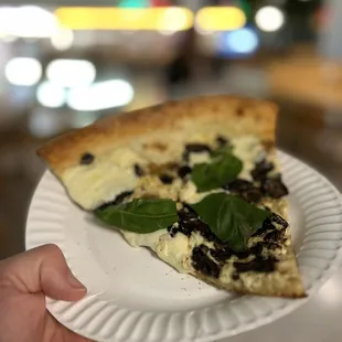 White Pie with 'Shrooms