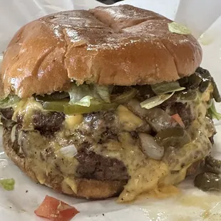 Double cheese burger