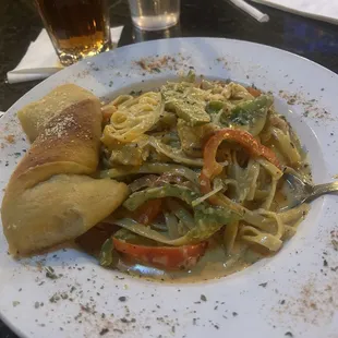 Cajun chicken pasta - very good