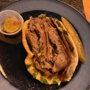 Gyro with pickles