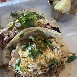 BBQ tacos are big and delicious!