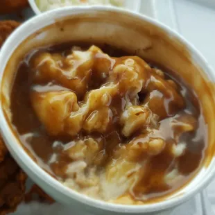 The mashed potatoes