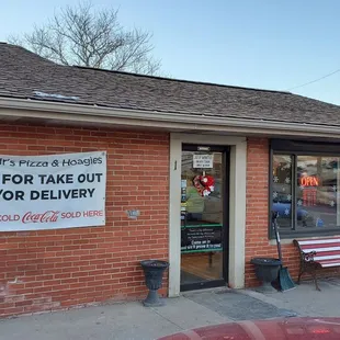 the front of the store