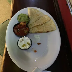 Bacon quesadilla.. So good I forgot to take the pic until half way.. sooo good!!