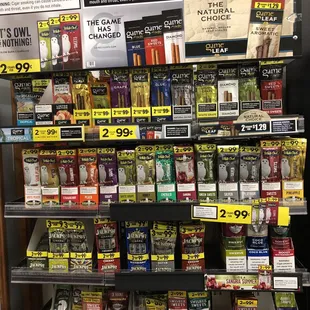 a display of cigarettes