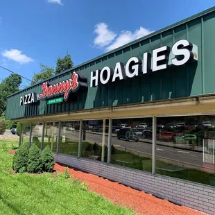 the front of the restaurant