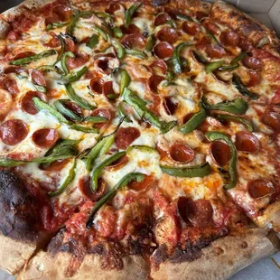 Large pepperoni &amp; bell pepper