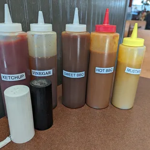 Sauce choices