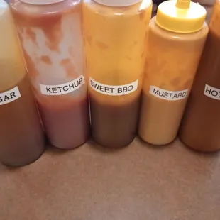 All of the sauce options;