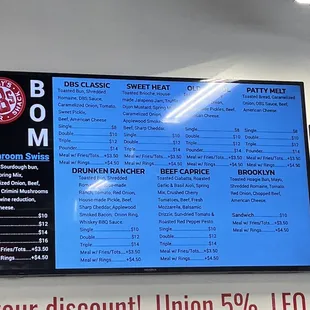 Picture of the menu (01/19/2024)