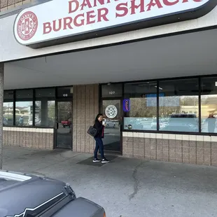 outside