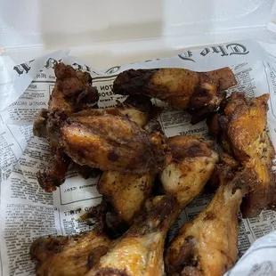 Ordered the wings plain &amp; had the sauces on the side